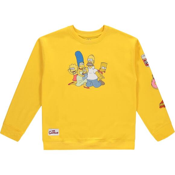 Freeze New York Other - The Simpsons Men's Crewneck Sweatshirt Embroidered Crewneck Sweatshirt XL